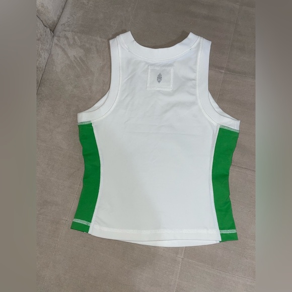 FP Movement by Free People White and Green Tank Top - Picture 4 of 5